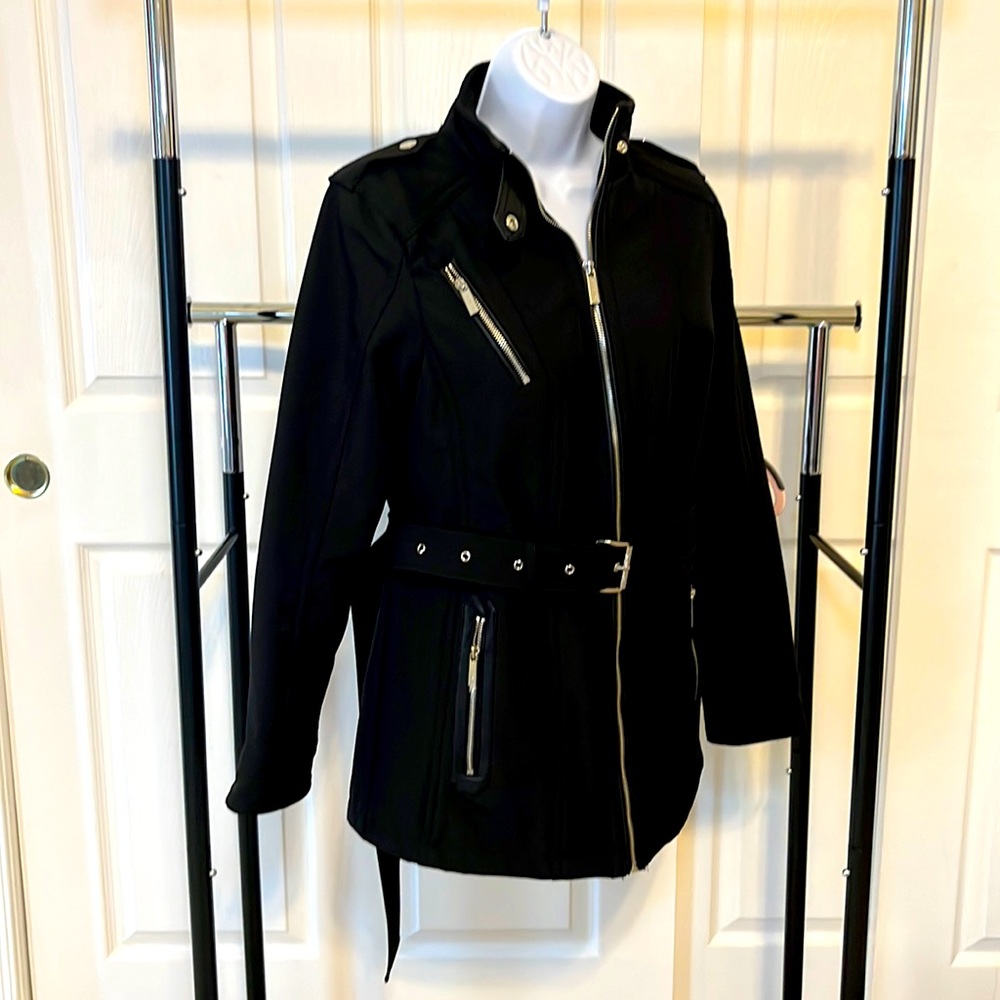 Michael Kors Black Shell Trench Coat / Jacket